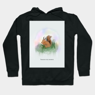 Treasure every moment, spirit animal, squirrel Hoodie